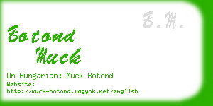 botond muck business card